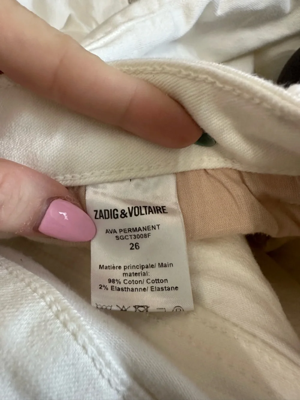 Zadig & Voltaire Ava Jeans Size 26 - Picture 5 of 6